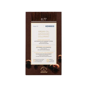 Korres Argan Oil Advanced Colorant 6.77 Σοκολατί Ξανθό με συσκευασία